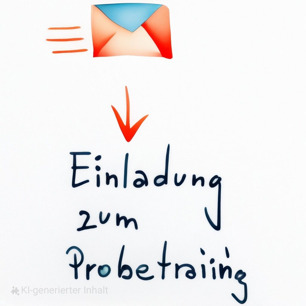 Kind wird zu gegebener Zeit zum Probetraining eingeladen.