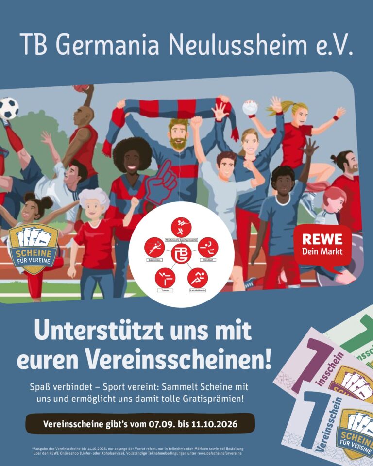 REWE „Scheine für Vereine“ 2026 – der TB Germania macht mit!